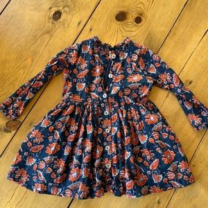 Pink Chicken Girls Long Sleeve Dress